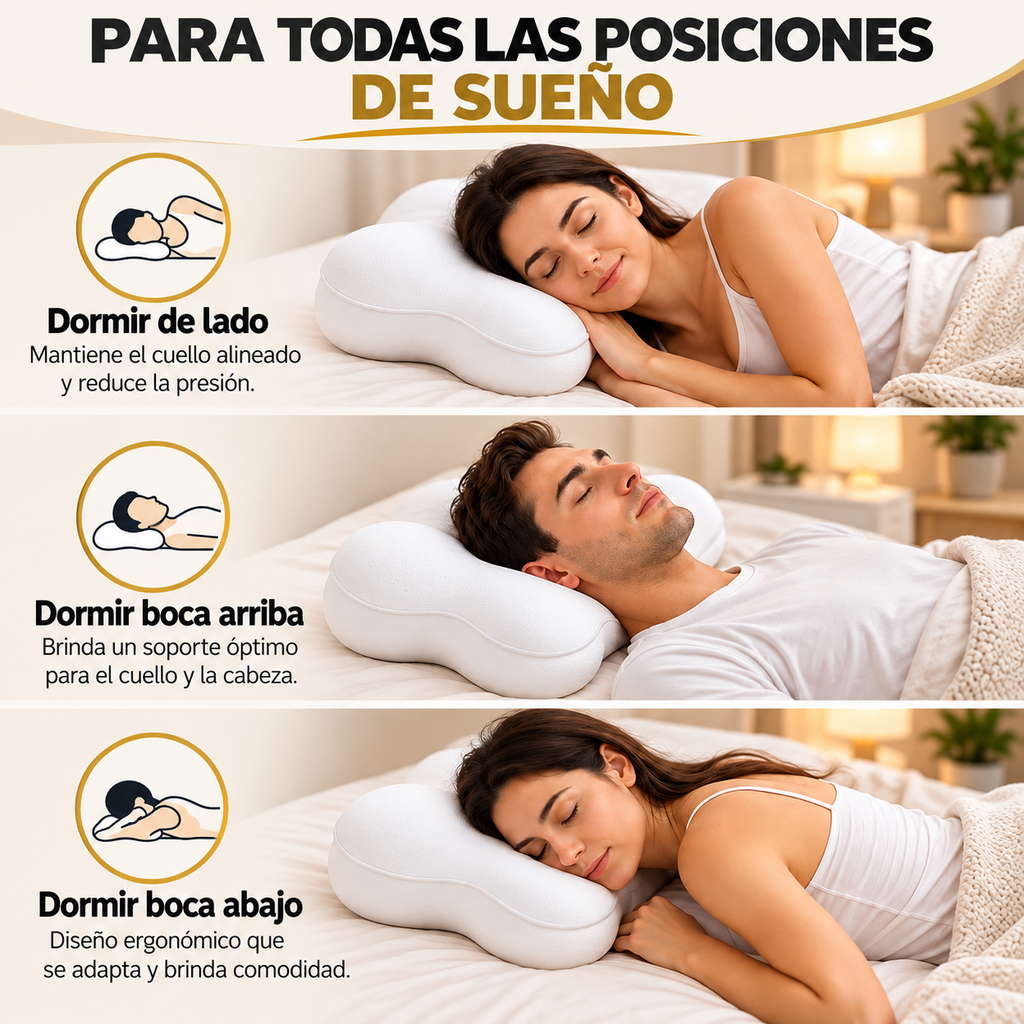 Almohada Nube Viscoelástica Ortopédica