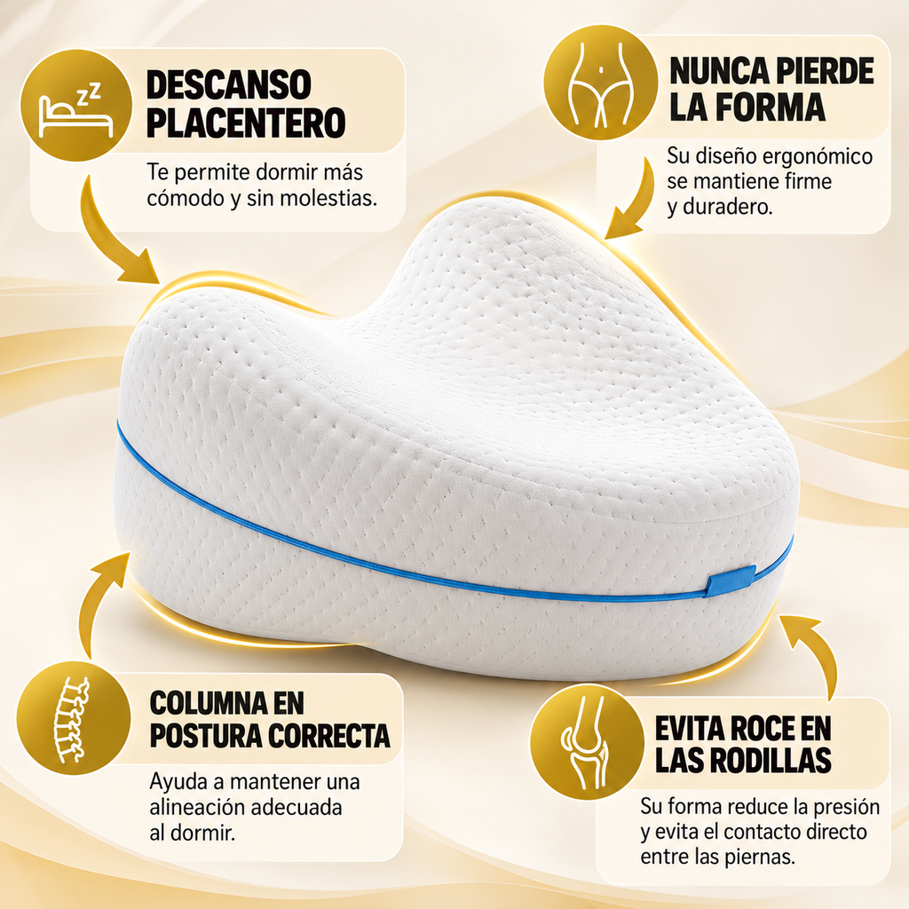 Cojín de alineación: reduce el dolor de ciática, espalda, cadera y rodilla.